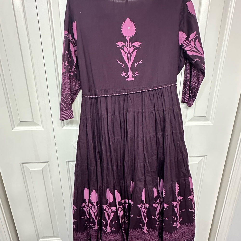 Sale ‼️Purple and Pink Women's Dress in size 23” 100% cotton and lined. - Picture 7 of 9